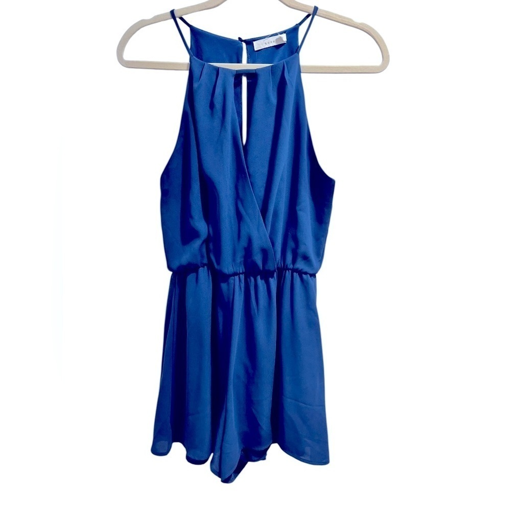 Lush Navy Blue Romper Size Small - Picture 2 of 4